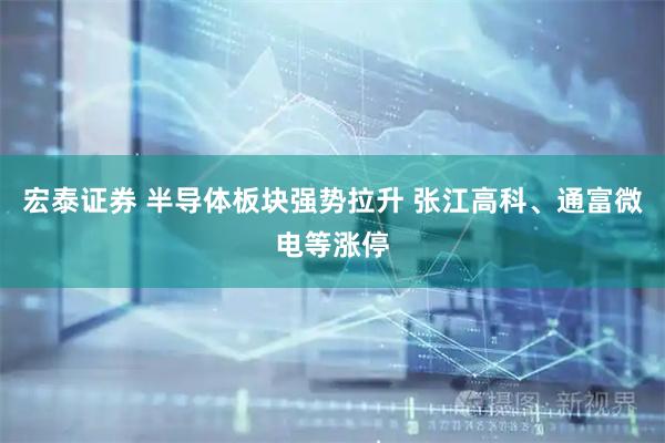 宏泰证券 半导体板块强势拉升 张江高科、通富微电等涨停