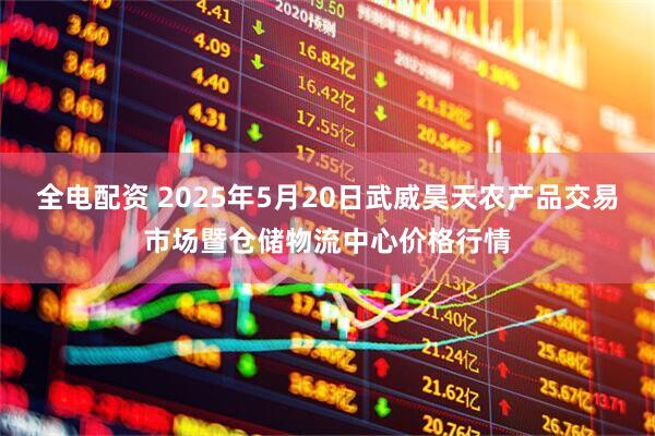 全电配资 2025年5月20日武威昊天农产品交易市场暨仓储物流中心价格行情